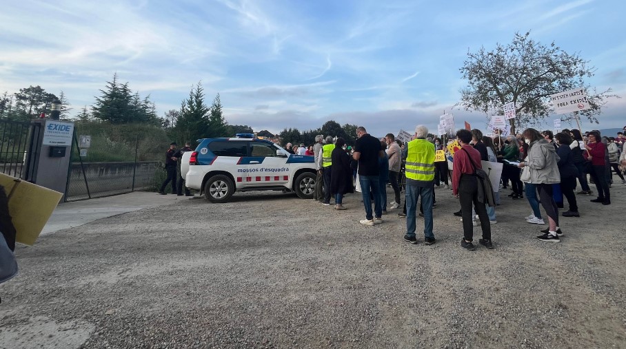 Bonmatí es mobilitza contra la planta de reciclatge de bateries ‘Exide’ per demanar el seu tancament 