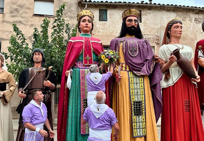 Festa Major de Caldes de Malavella 2024: Rebuda dels Gegants de Catalunya