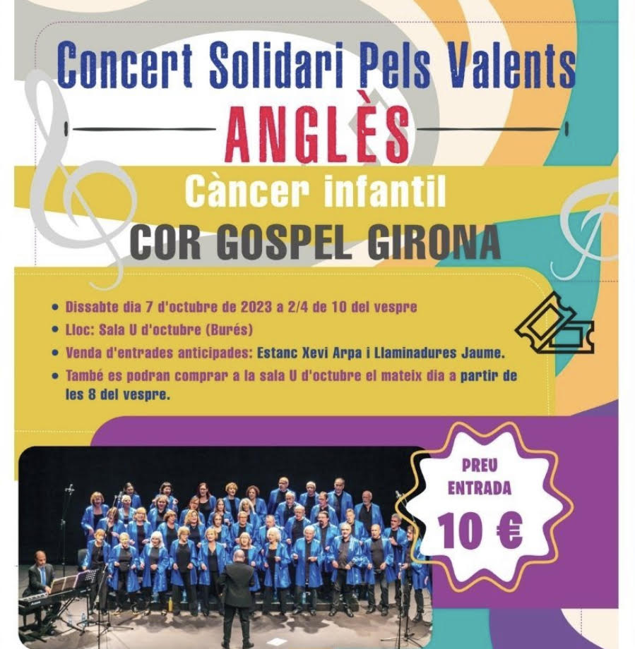 Anglès organitza un concert solidari 'Pels Valents' amb el Cor Gospel Girona