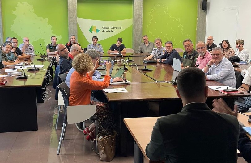 El Consell Comarcal de la Selva acull la presentació de la revisió del Pla INFOCAT