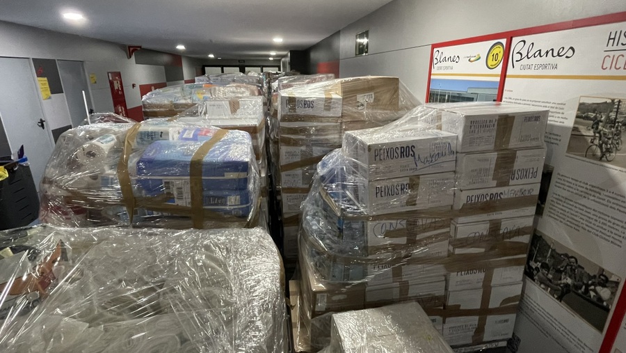 Blanes fa arribar més de 42 tones d'ajuda humanitària al País Valencià