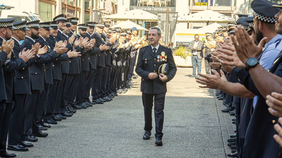 El comiat per jubilació de Joan Garcia, cap de la Policia Local de Blanes, centra la Festa dels Patrons 2023