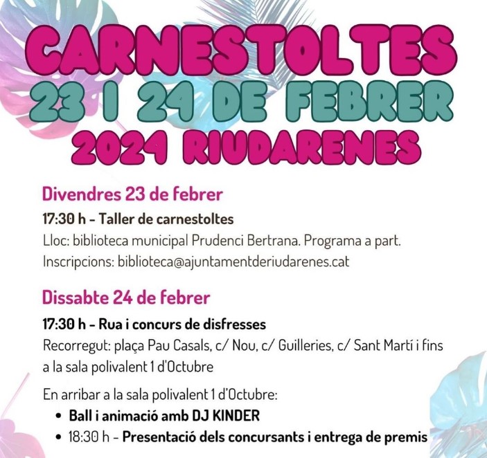 El municipi de Riudarenes ho té tot a punt per celebrar el Carnestoltes 