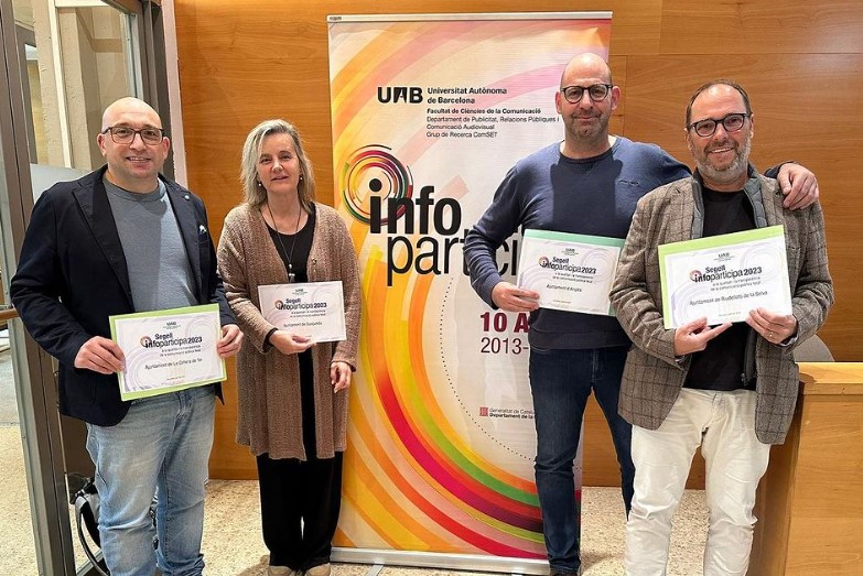 5 municipis selvatans són guardonats amb el Segell Infoparticipa 2023