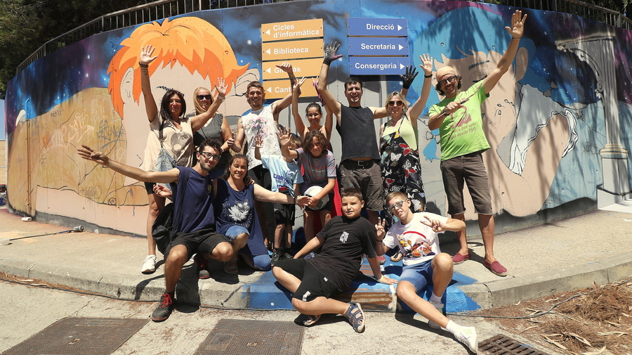 L'Institut Sa Palomera de Blanes inaugurarà un nou mural de l'artista urbà SFHIR