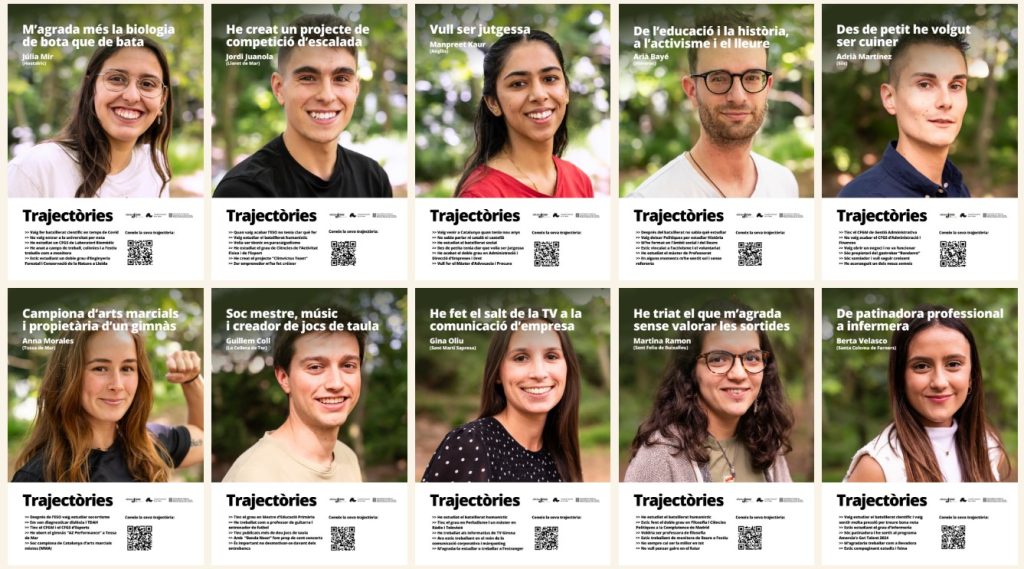 El projecte Trajectòries apropa 30 experiències de joves als instituts
