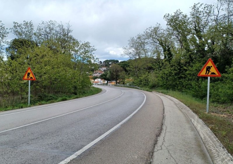 Una part de les obres de millora de la C-63 a Vidreres s'aturaran a l’estiu 