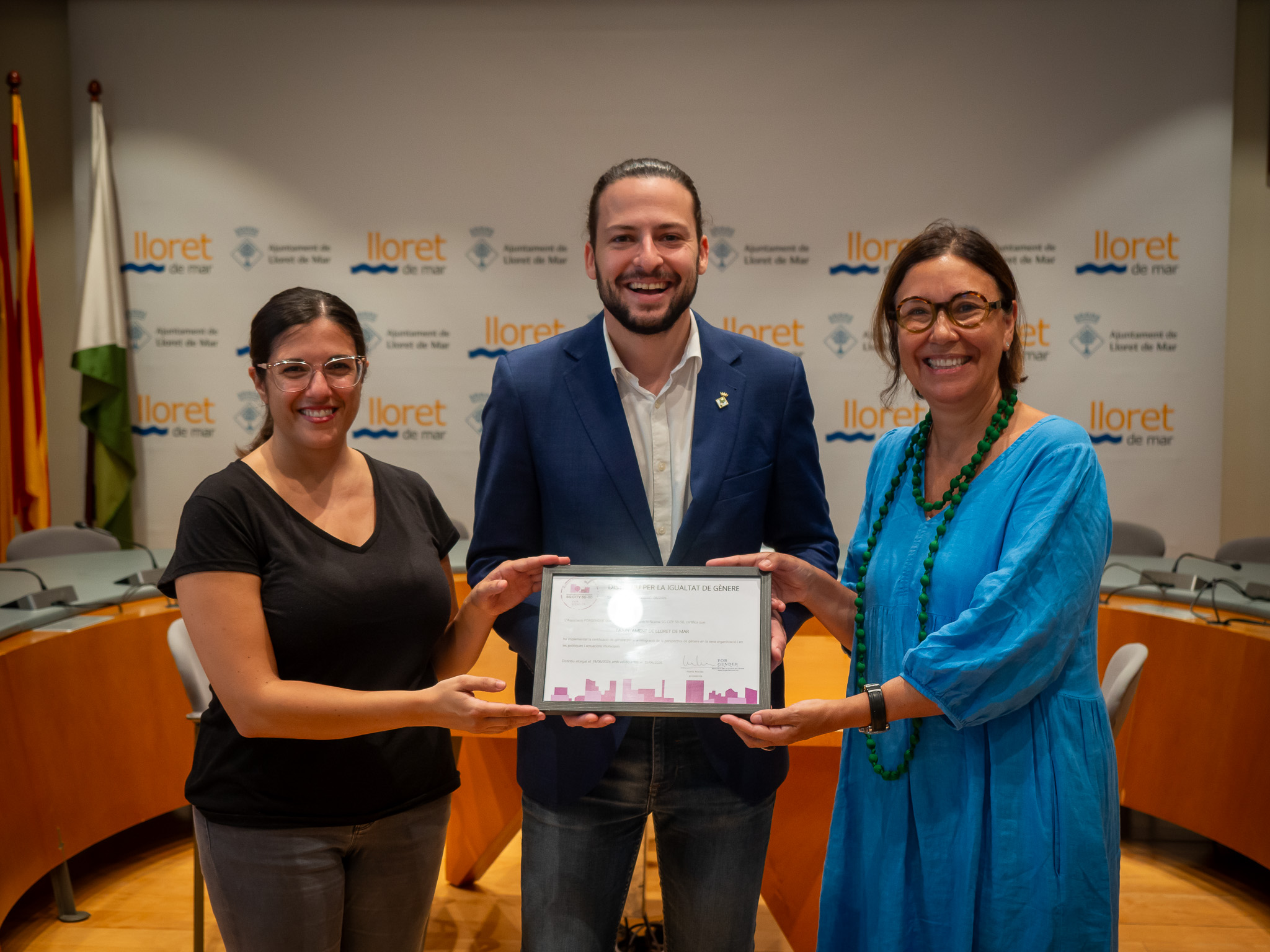 Lloret de Mar rep el Distintiu per a la Igualtat de Gènere de l'Associació Forgender Seal