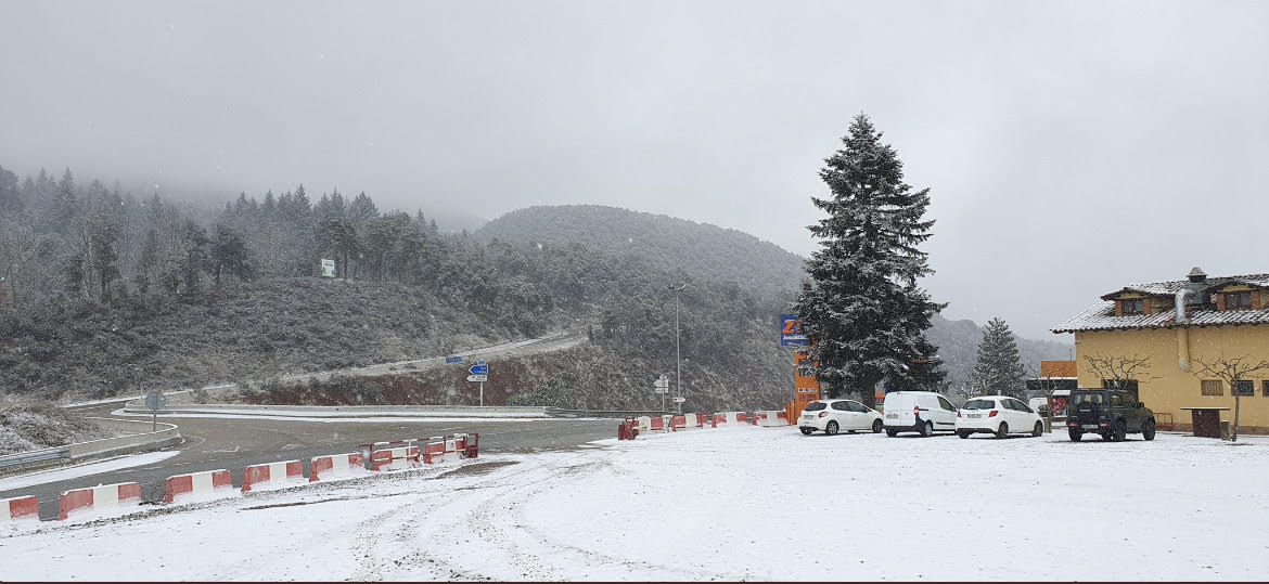 Els municipis de Sant Hilari Sacalm i Arbúcies enfarinats per la neu