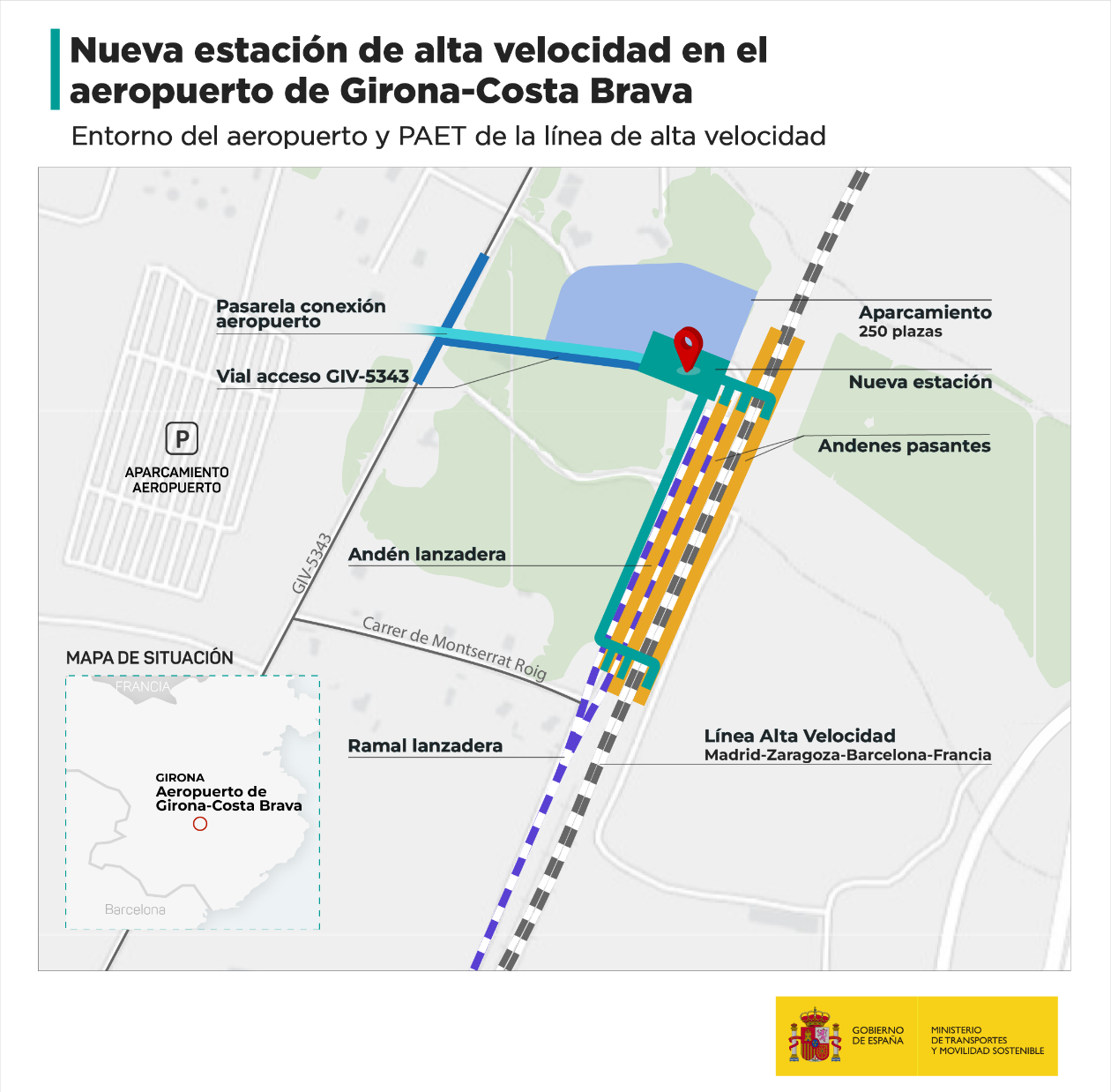 Vilobí d’Onyar apel·la a la propera estació d’alta velocitat de l'Aeroport de Girona-Costa Brava