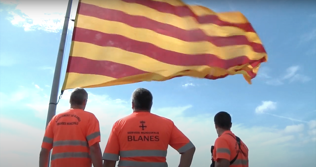 Blanes amb la Diada de Catalunya
