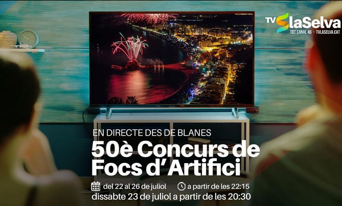 DIRECTE: 50è Concurs de Focs d'Artifici de la Costa Brava (Blanes) - Nit de dimarts 26/07/2022