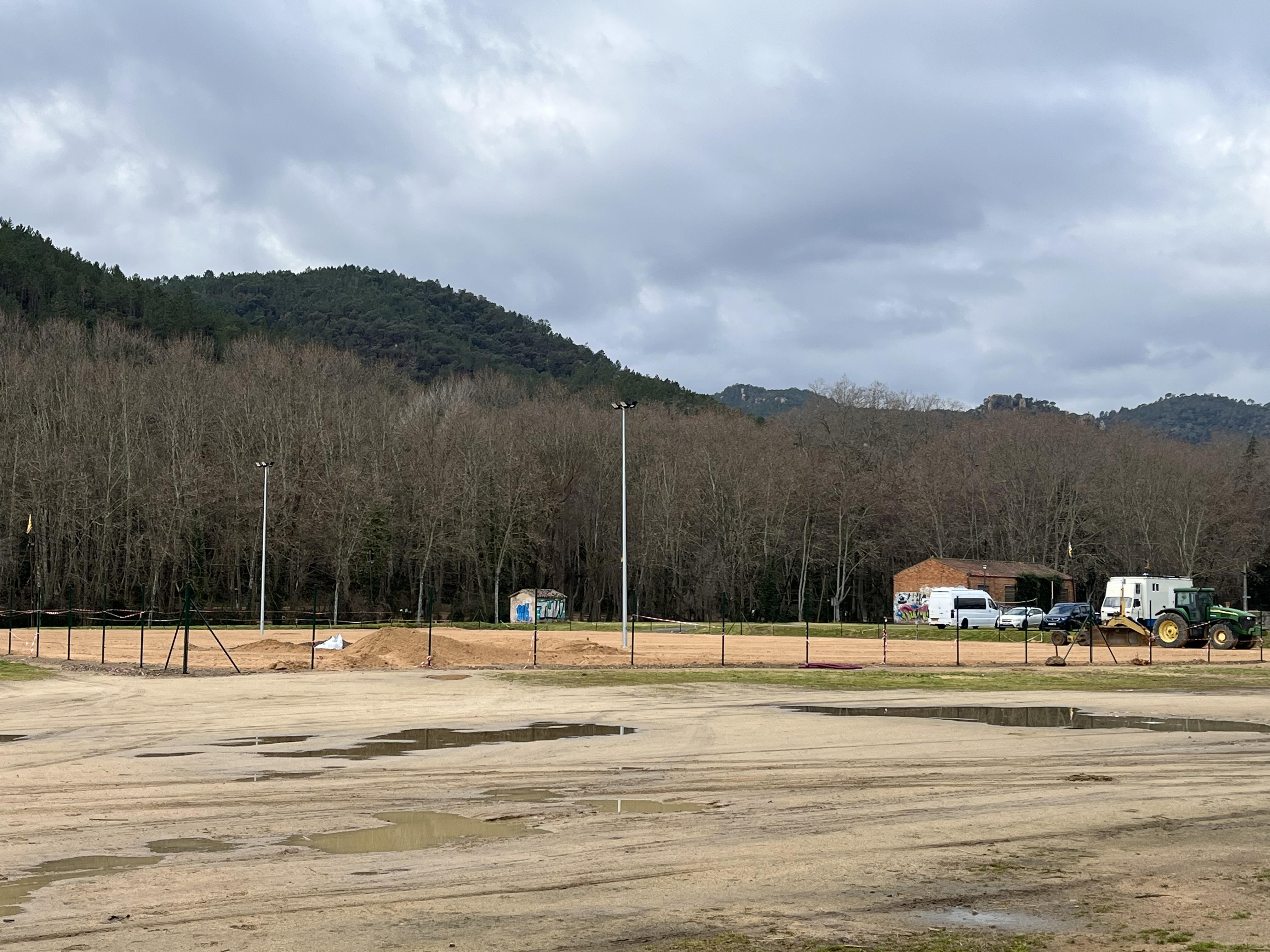 Santa Coloma de Farners construeix un espai municipal d'entrenament d'atletisme